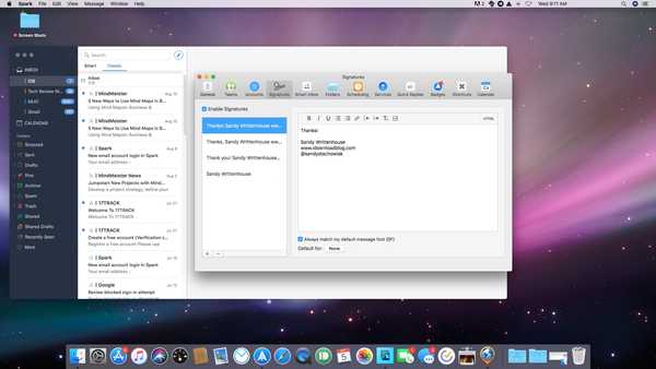 Hoe meerdere Spark e-mailhandtekeningen op iOS en Mac in te stellen