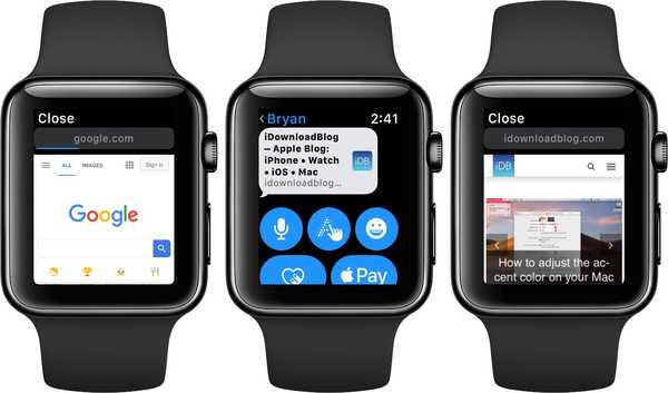 Slik ser du nettinnhold på Apple Watch