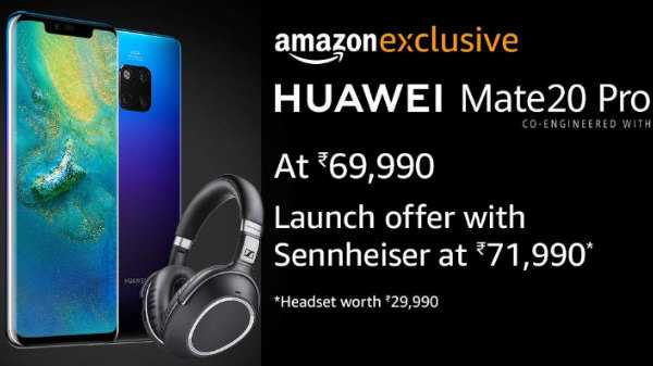 Huawei Mate 20 Pro lancé à Rs 69 990 contre d'autres smartphones haut de gamme