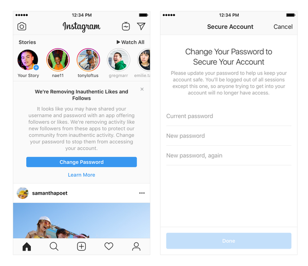Instagram a enfin commencé à sévir contre les faux likes et suit