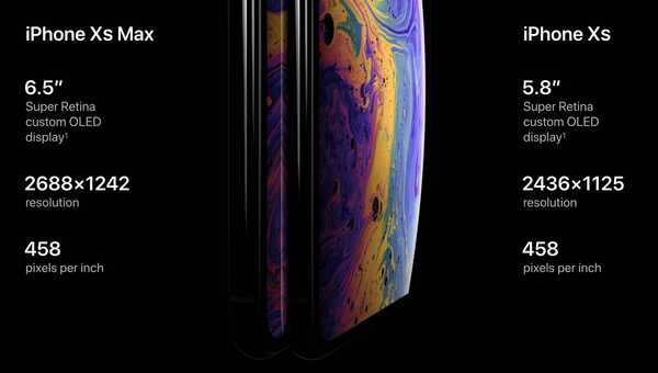 iPhone XS Maxs OLED-skjerm har noen bemerkelsesverdige forbedringer i forhold til det opprinnelige X