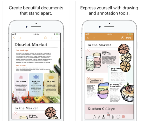 iWork iOS-appar uppdaterade med ljudinspelning på sidan, bättre Apple Pencil-stöd och mer