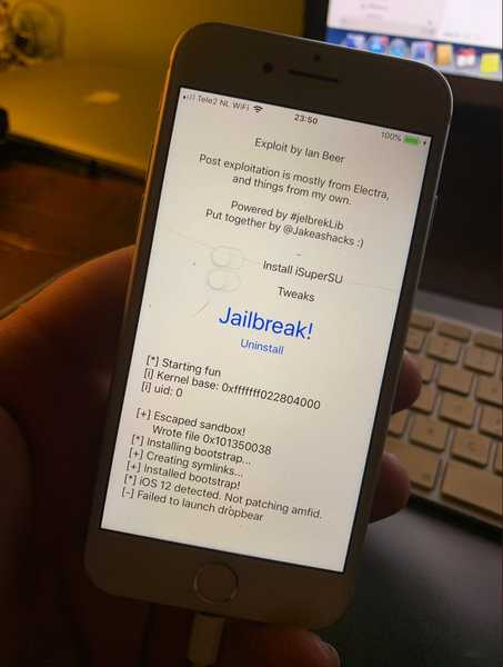 Jake James lance rootlessJB 3.0, un jailbreak iOS 12 basé sur SSH sans racine pour les développeurs
