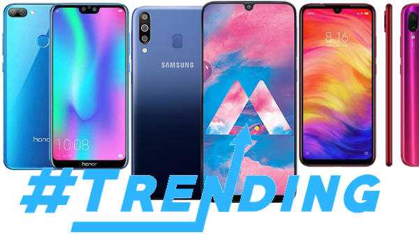 Vorige week Meest populaire smartphones Redmi Note 7 Pro, Galaxy M30, Mi 9, Oppo F11 Pro en meer