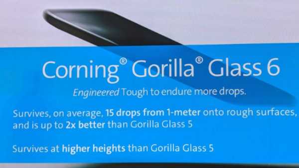 Lista de teléfonos inteligentes que cuentan con Corning Gorilla Glass 6