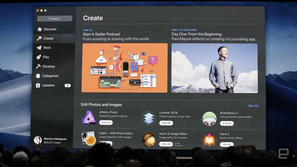 Magazinul de aplicații Mac obține aspect nou și instrumente în macOS Mojave