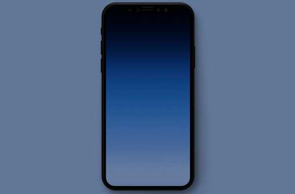Papéis de parede gradientes mínimos para ocultar o entalhe do iPhone X