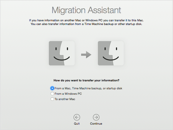 L'assistant de configuration et de migration de Mojave prend désormais en charge Outlook et d'autres comptes tiers