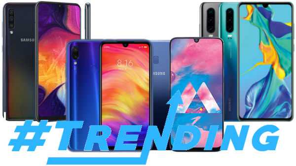 Mest populära smarttelefoner från förra veckan Galaxy A50, Galaxy A70, Huawei P30 Pro och mer