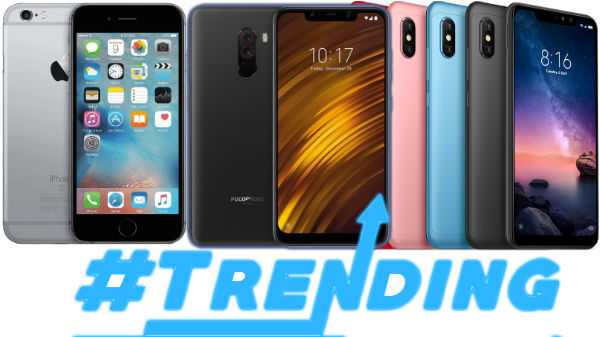 Mest populära smarttelefoner Redmi Note 6 Pro, Mate 20 Pro, Galaxy A7 (2018), Poco F1 och mer