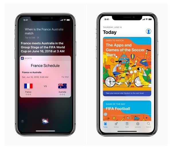 Du nouveau contenu pour la Coupe du monde arrive sur Siri, iBooks, Apple News et plus