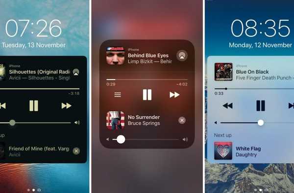 O NextUp informa qual música será lançada na interface Now Playing do iOS