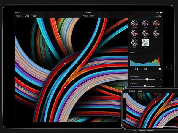 Pixelmator för iOS stöder nu 2018 iPad Pro-upplösningar & Apple Pencil 2 dubbeltryckt gest