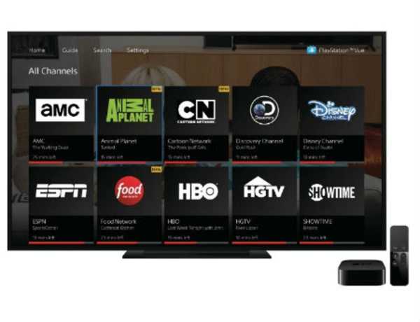PlayStation Vue ahora es compatible con la aplicación de TV de Apple para iOS y tvOS