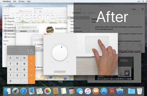Nyalakan Mode Gelap Mojave & kurangi kontras latar belakang dengan HazeOver untuk Mac