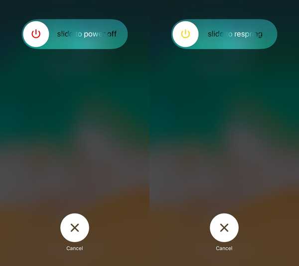 PowerdownOptions te permite volver a salir del menú de apagado de iOS