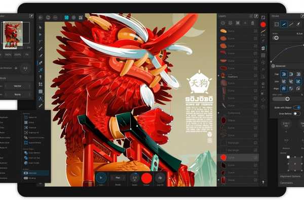 O aplicativo pro ilustrador Affinity Designer chega ao iPad com suporte ao Apple Pencil por apenas US $ 13,99