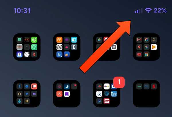 Mit PurpleBar können Sie leichter erkennen, ob die Funktion Nicht stören auf dem iPhone X aktiviert ist