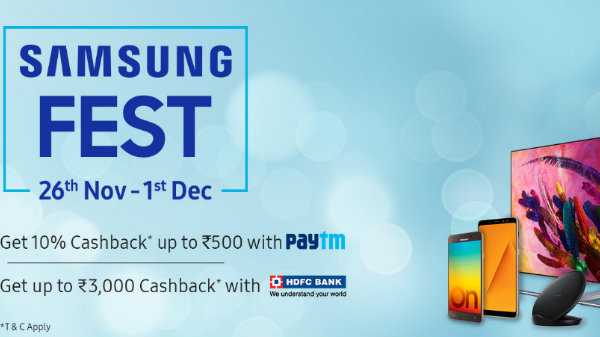 Samsung FEST 26e 1er décembre Remises et offres de cashback sur smartphones
