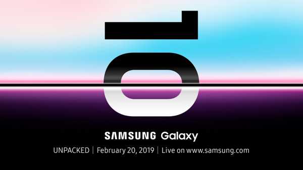 Samsung va dezvălui Galaxy S10 cu afișaj de perforare și smartphone pliabil pe 20 februarie