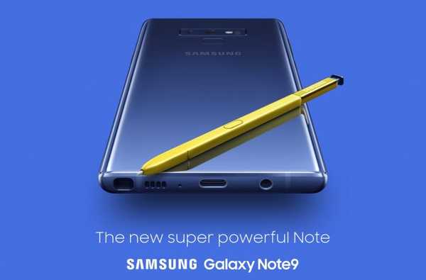 Samsung dévoile une batterie Note 9 de 4000 mAh, un écran de 6,4 pouces, un stylet S avec contrôle Bluetooth, et plus