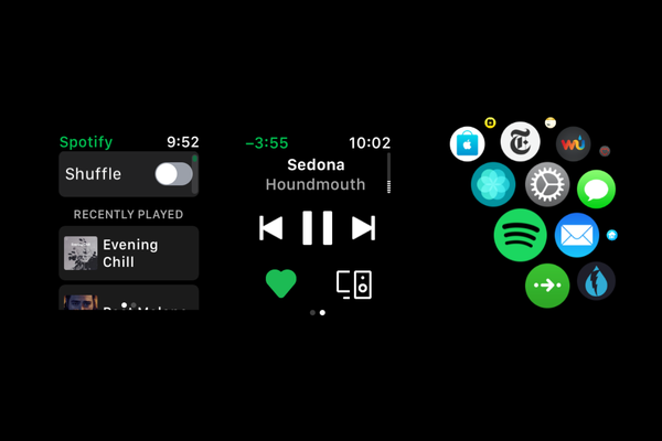 Aplicación de prueba de Spotify beta para Apple Watch