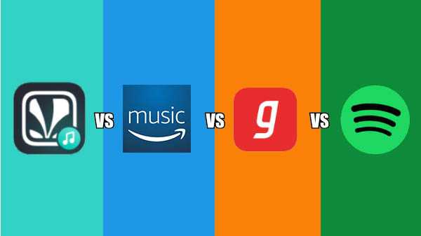Spotify vs Gaana vs JioSaavn vs Amazon Music Cum se compară?