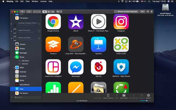 Unterstützung für macOS Mojaves Dark Mode ist ab sofort in iMazing verfügbar
