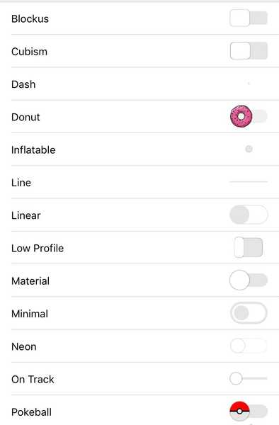 Switch memungkinkan Anda menentukan tema sakelar sakelar universal iPhone Anda
