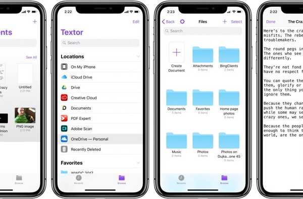 Textor è l'editor di testo in chiaro mancante per iPhone e iPad