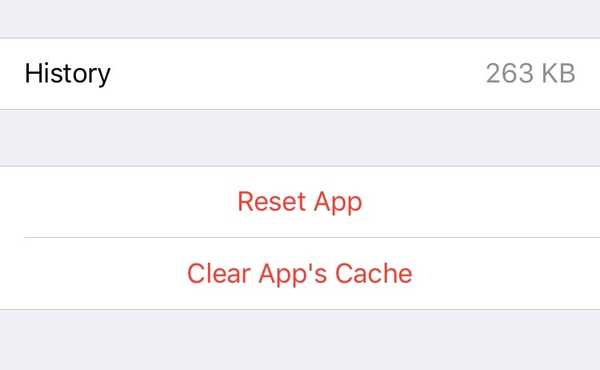 Este ajuste le permite liberar espacio de almacenamiento de iPhone al borrar cachés de aplicaciones