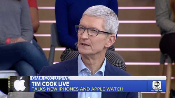 Tim Cook vorbește iPhone XS, Apple Watch Series 4 și tranzacționează