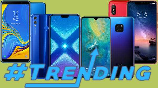 Angesagte Smartphones der letzten Woche Samsung Galaxy A7 (2018), Redmi Note 6 Pro, Honor 8X und mehr