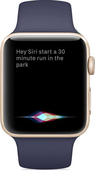 Utilizând Raise to Speak pentru a invoca sesiuni de ascultare de Siri pe Apple Watch fără Hei Siri