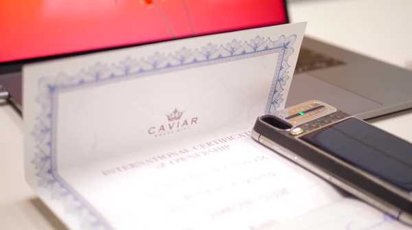 Video pratico con l'iPhone X da $ 4.200 dorato e alimentato a energia solare di Caviar