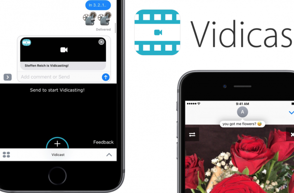 Vidicast te permite transmitir videos en vivo a tus amigos en iMessage
