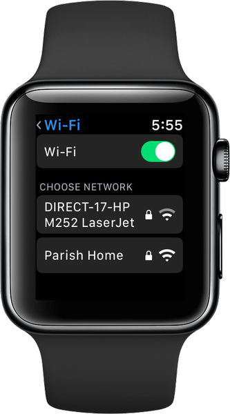 watchOS 5 ofrece la posibilidad de unirse a una red Wi-Fi en su Apple Watch