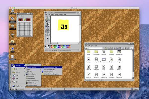 Windows 95 revient en tant qu'application Mac