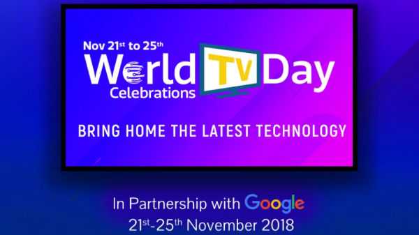 Oferta especial de descuento del 21 al 25 de World TV Day en televisores inteligentes