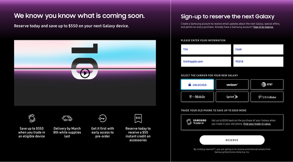 Apakah Anda akan berdagang di iPhone Anda dengan kredit $ 550 untuk Samsung Galaxy S10 mendatang?