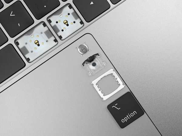 2019 MacBook Pro teardown vindt een aangepast materiaal in het toetsenbordmechanisme van de vlinder