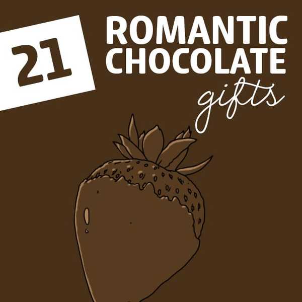 21 Presentes românticos de chocolate