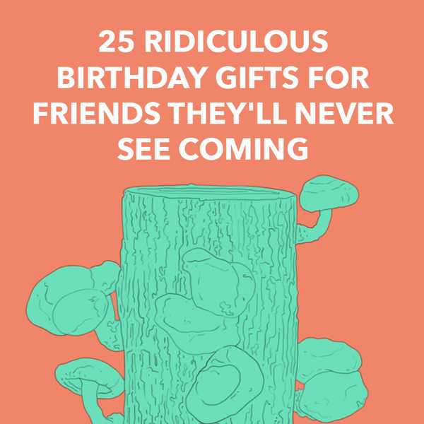 25 belachelijke verjaardagscadeaus voor vrienden die ze nooit zullen zien aankomen