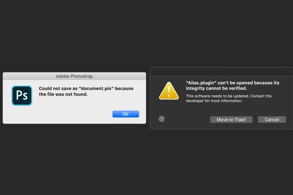 Adobe confirmă „problemele de compatibilitate cunoscute” cu Photoshop și Lightroom cu macOS Catalina