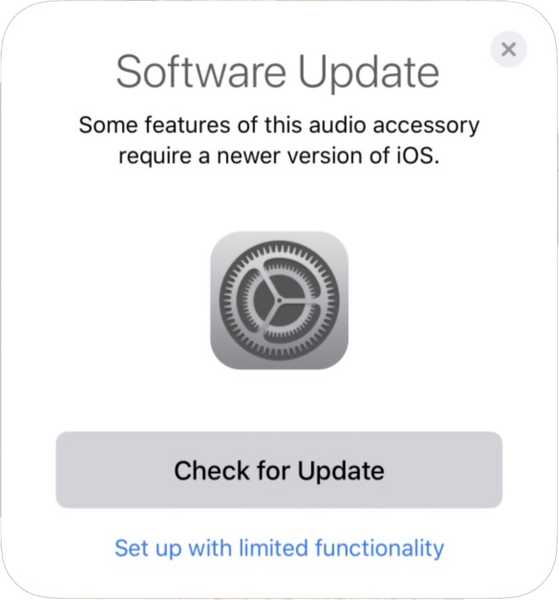 AirPods 2 werkt op pre-iOS 12.2-firmware, zij het met 'beperkte' functionaliteit