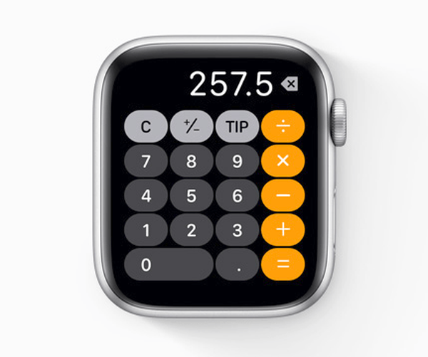 Apple finalmente porta un'app Calcolatrice nativa su Apple Watch in watchOS 6