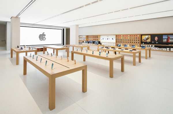 Apple vindt een draadloos beveiligingssysteem uit dat onbetaalde apparaten uitschakelt als ze een Apple Store verlaten