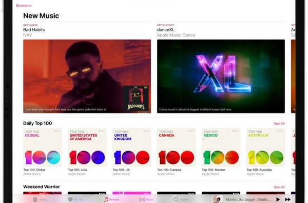 Apple Music está lanzando una pestaña de navegación rediseñada con descubrimiento de contenido mejorado