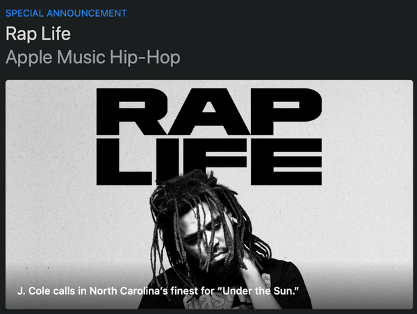 Apple Music rebrands A-List Hip-Hop spellista till Rap Life