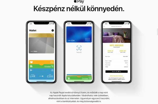 Apple Pay ditayangkan untuk pelanggan di Hongaria dan Luksemburg